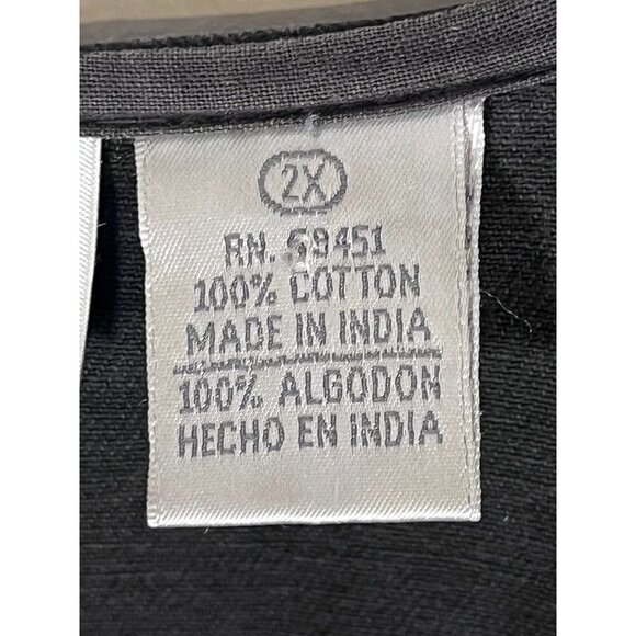 Jane Ashley Western Tapestry Vest 2X Brown Striped Denim Southwest Vintage 80s - Picture 3 of 13